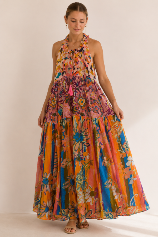Vestido boho floral