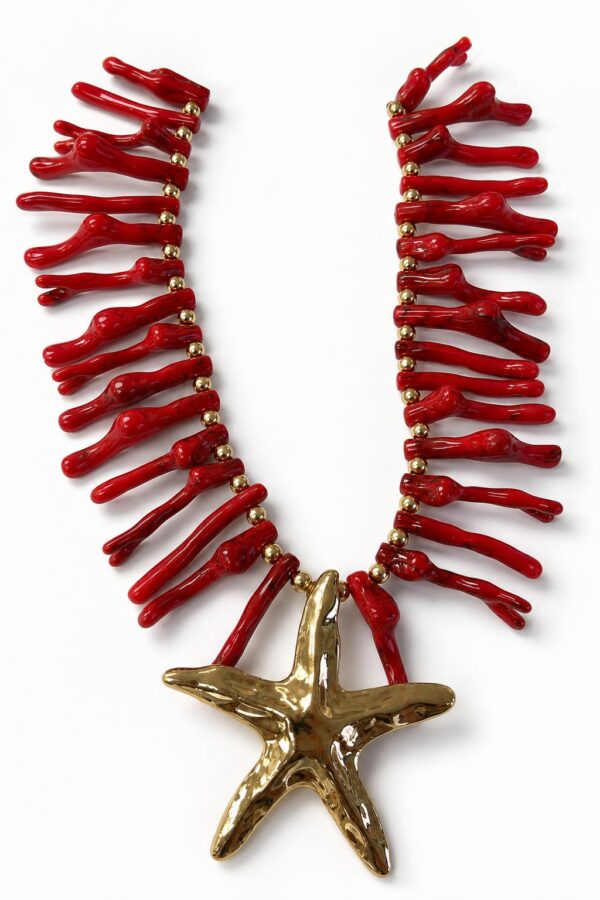 Collar rojo estrella