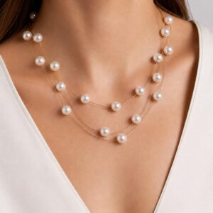 Collar triple nácar