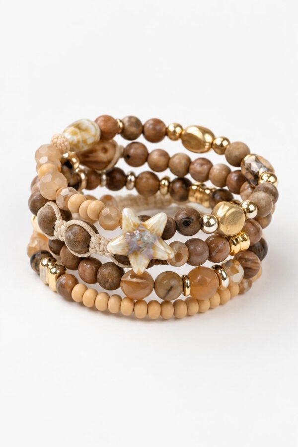 Pulsera abalorios coffee