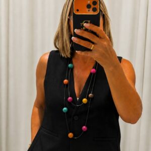 Collar Nova de piezas multicolor en forma de círculo